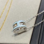 [Clover Jewelry]POP H ライトブルー ネックレス