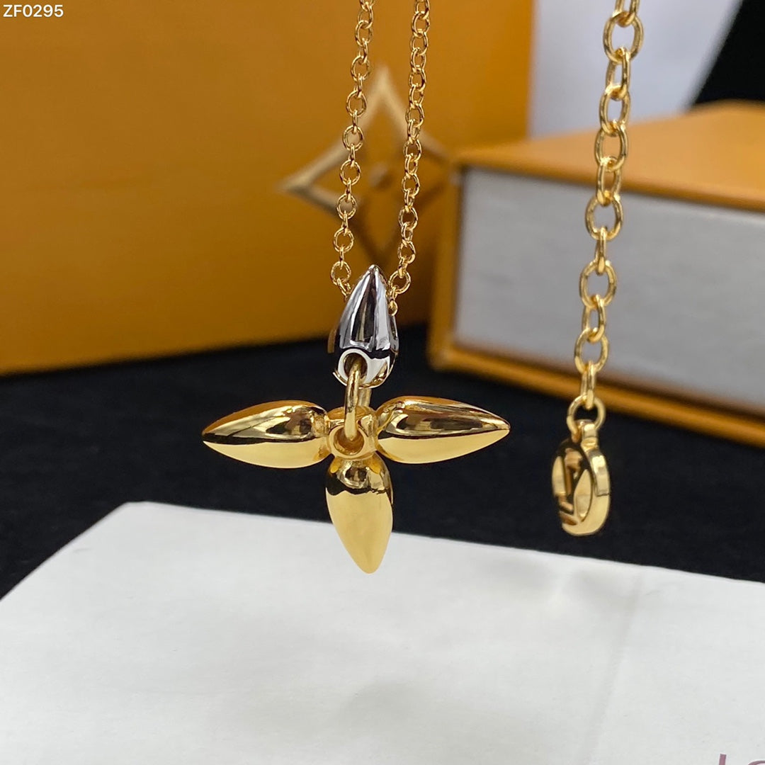 [Clover Jewelry]LOUISETTE PEDANT GOLD NECKLACE
