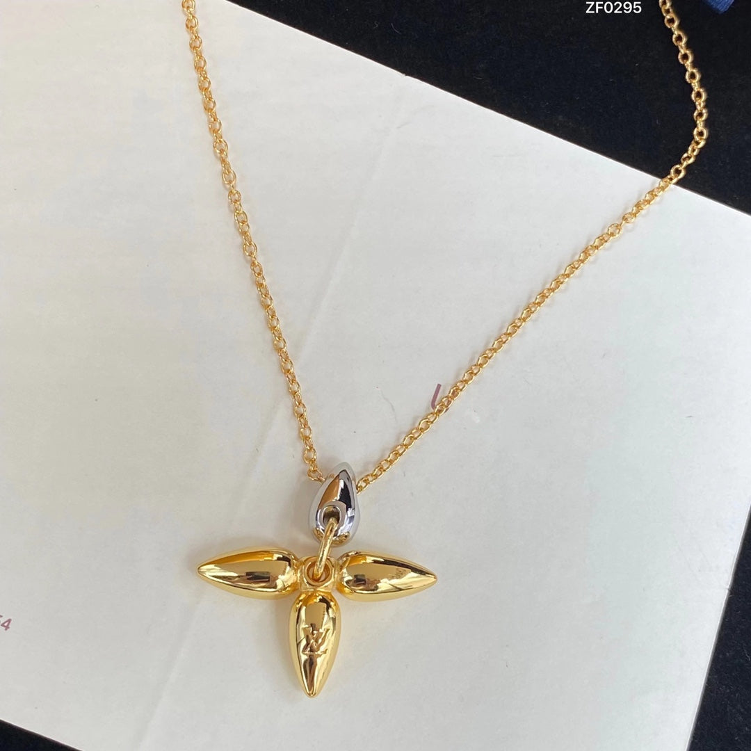[Clover Jewelery]LOUISETTE PEDANT GOLD NECKLACE