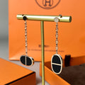[Clover Jewelry]CHAINE VERSO SCHWARZE KERAMIK-OHRRINGE