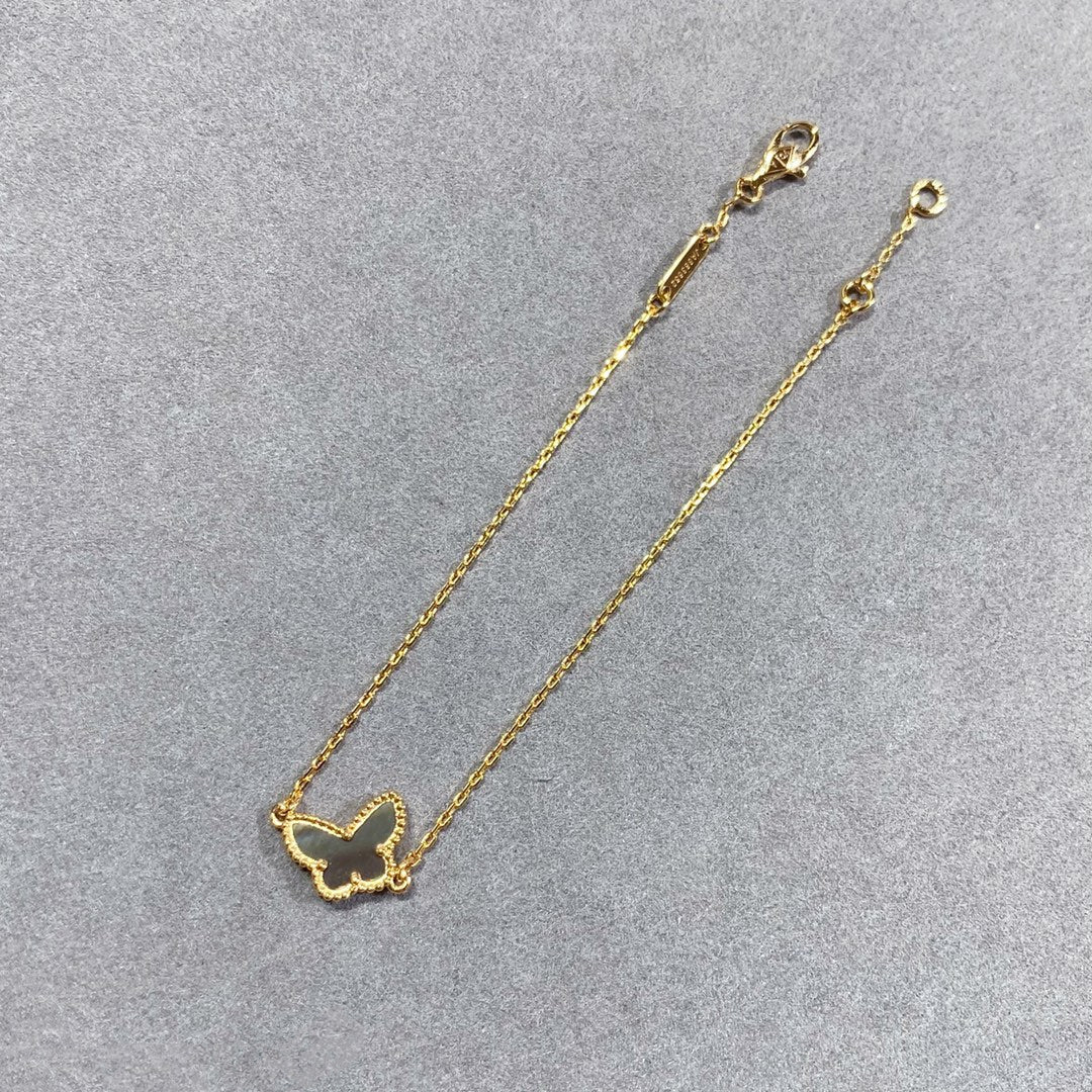 [クローバージュエリー]バタフライ ダークMOP バタフライブレスレット