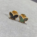 [Clover Jewelry]バタフライ ダークマザーオブパール イヤリング