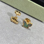 [Clover Jewelry]バタフライ ダークマザーオブパール イヤリング