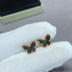 [Clover Jewelry]バタフライ ダークマザーオブパール イヤリング