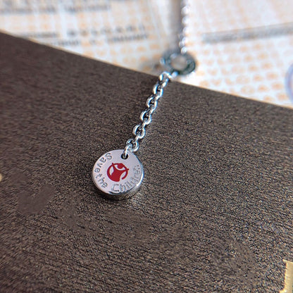 [Clover Jewelery]ZERO 1 BLACK CERAMIC SILVER NECKLACE