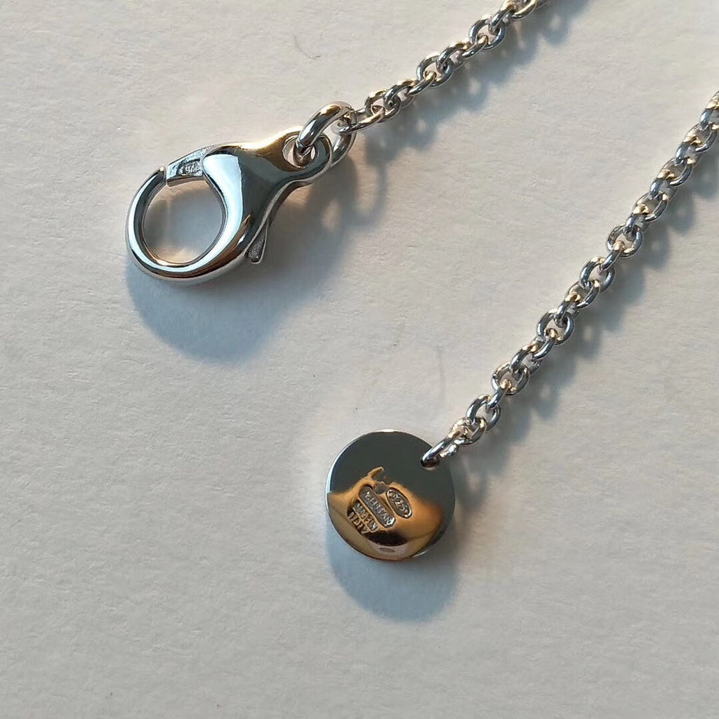 [Clover Jewelry]ZERO 1 ブラックセラミック シルバーネックレス