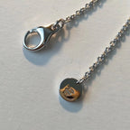 [Clover Jewelry]ZERO 1 ブラックセラミック シルバーネックレス