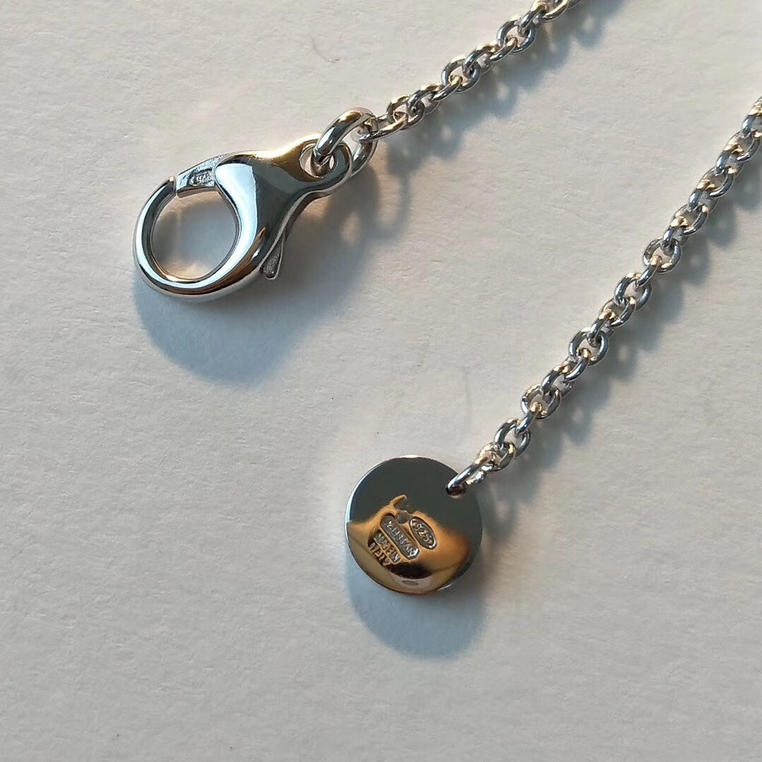[Clover Jewelry]ZERO 1 ブラックセラミック シルバーネックレス