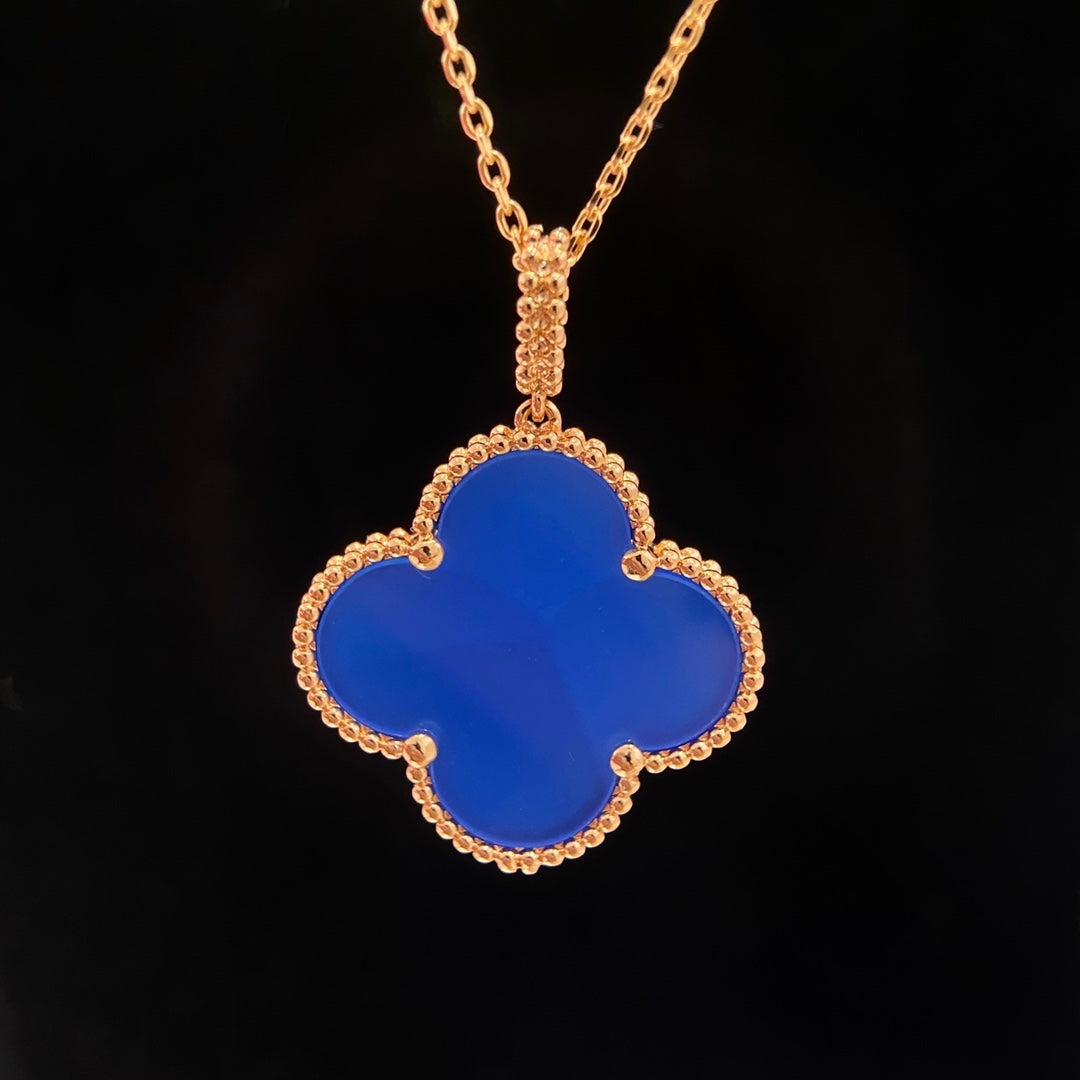 [Clover Jewelry]CLOVER 25MM HALSKETTE TÜRKIS ROSEGOLD