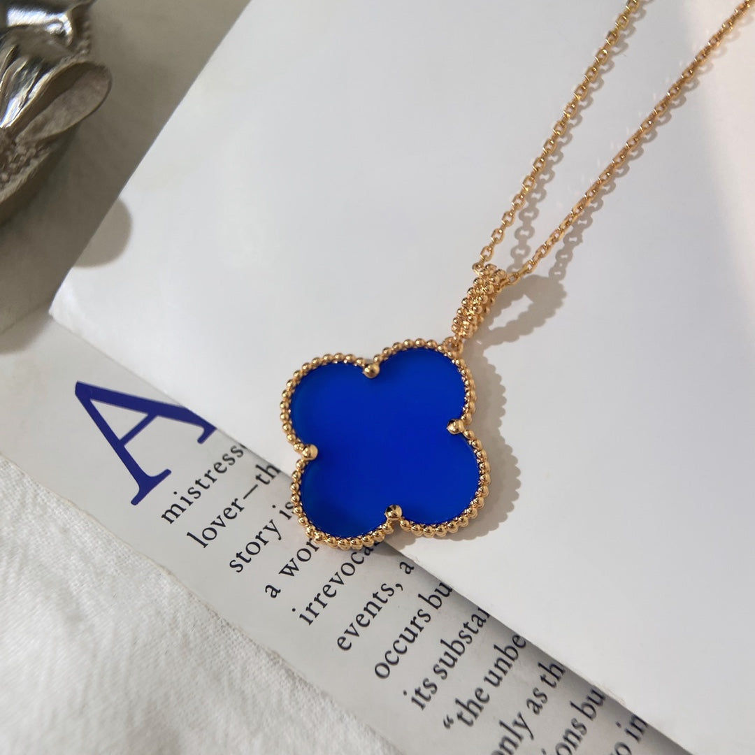 [Clover Jewelry]CLOVER 25MM HALSKETTE TÜRKIS ROSEGOLD