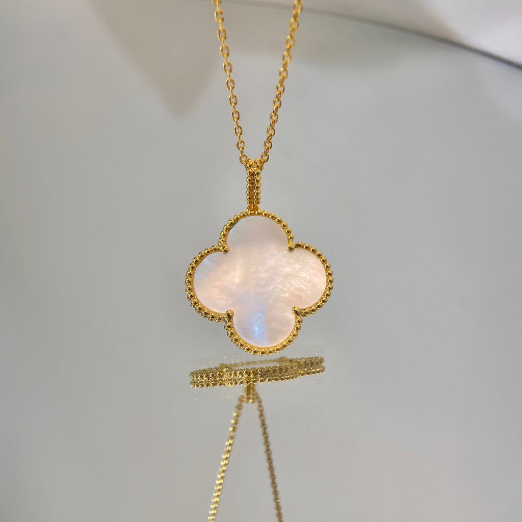 [クローバージュエリー]CLOVER 25MM MOP ラージペンダントネックレス
