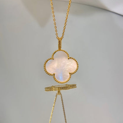 [Clover Jewelery]CLOVER 25MM MOP LARGE PENDANT NECKLACE