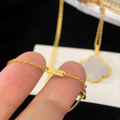 [Clover Jewelery]CLOVER 25MM MOP LARGE PENDANT NECKLACE