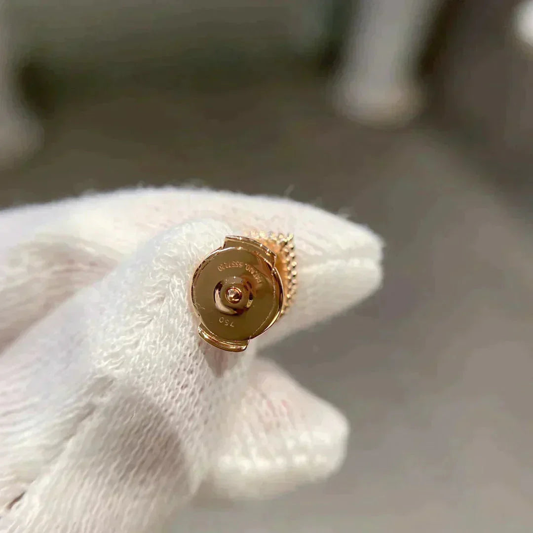 [Clover Jewelery]HEART CARNELIAN STUD EARRINGS