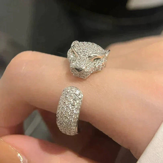 [Clover Jewelery]PANTHERE 5.5MM ALL DIAMOND RING