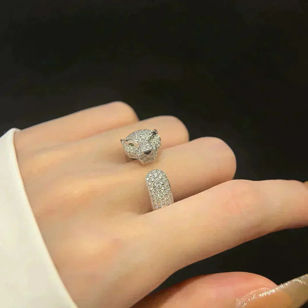 [クローバージュエリー]パンテール 5.5MM フルダイヤモンドリング