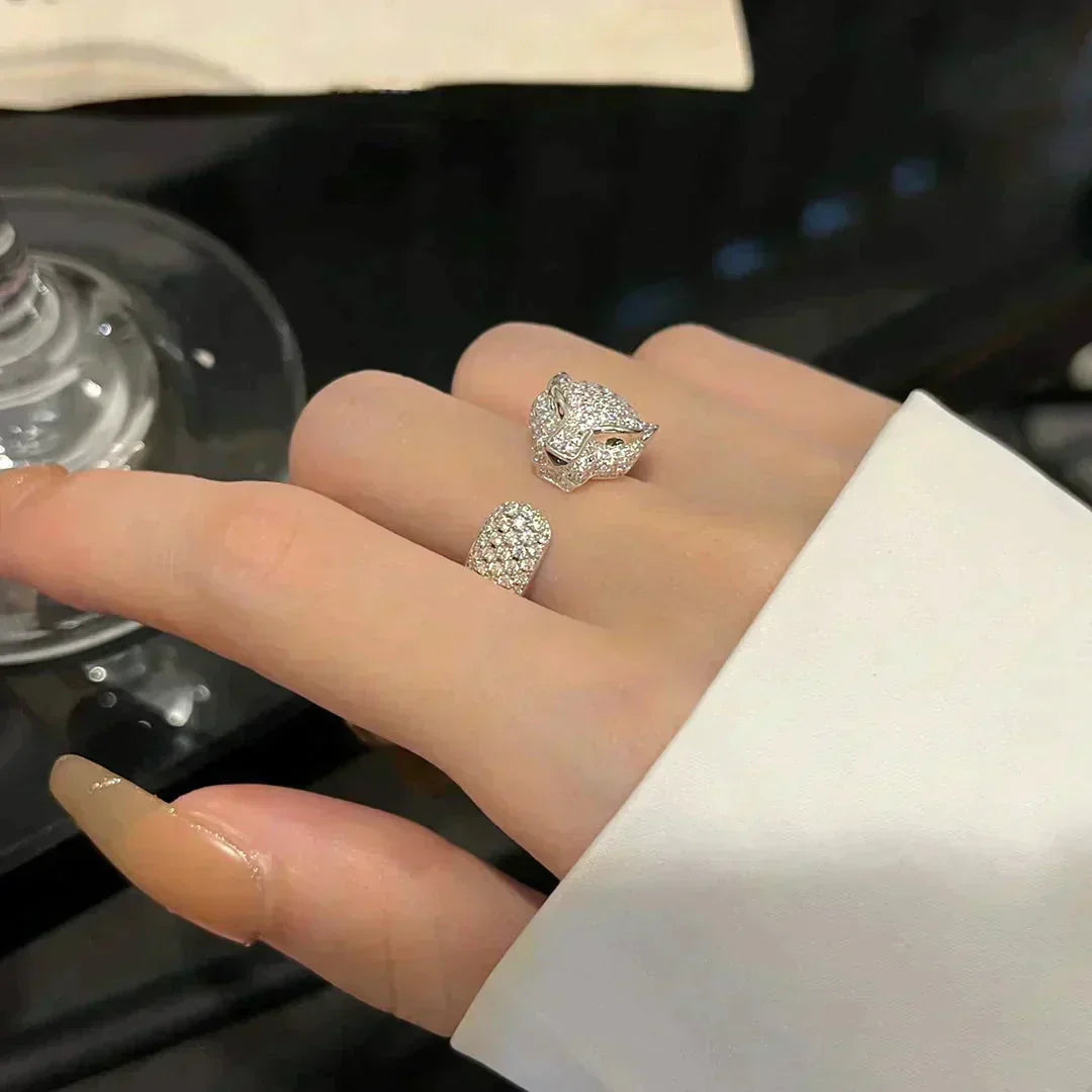 [Clover Jewelery]PANTHERE 5.5MM ALL DIAMOND RING