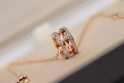 [Clover Jewelery]ZERO 1 PINK GOLD NECKLACE