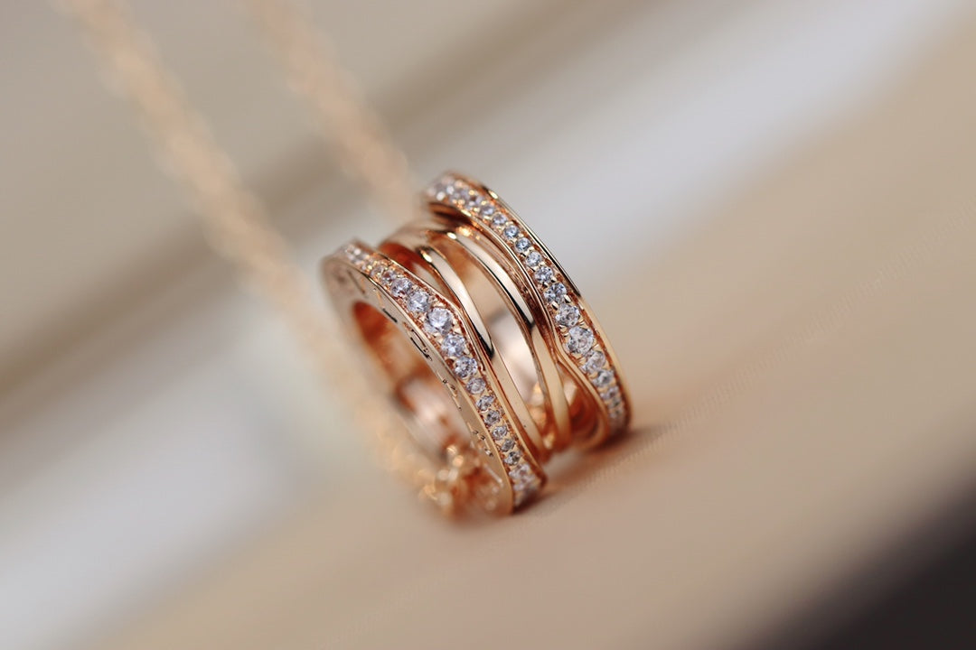 [Clover Jewelery]ZERO 1 PINK GOLD NECKLACE