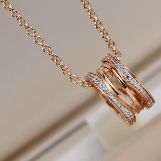 [Clover Jewelery]ZERO 1 PINK GOLD NECKLACE