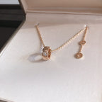 [Clover Jewelry]SERPENTI PEDANT DIAMOND PINK GOLD NECKLACE