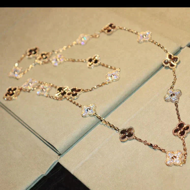 [Clover Jewelry]KLEE 20 MOTIVE LASER DIAMANT HALSKETTE