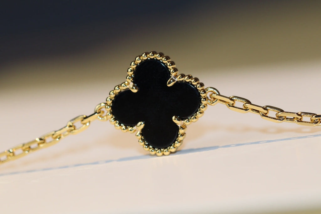 [Clover Jewelry]KLEEBLATT 20 MOTIVE ONYX ROSEGOLD