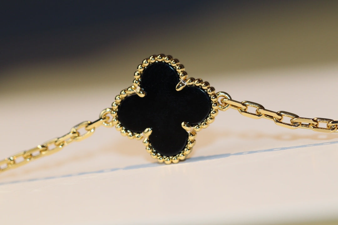 [Clover Jewelry]KLEEBLATT 20 MOTIVE ONYX ROSEGOLD