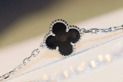 [Clover Jewelery]CLOVER 20 MOTIFS ONYX DIAMOND SILVER