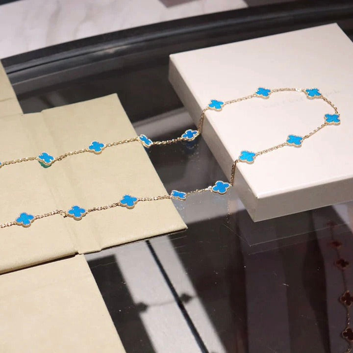 [Clover Jewelery]CLOVER 20 MOTIFS TURQUOISE GOLD