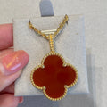 [Clover Jewelry]KLEE 25MM HALSKETTE GOLD KARNEOL