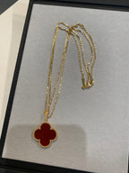 [Clover Jewelry]KLEE 25MM HALSKETTE GOLD KARNEOL