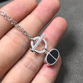 [Clover Jewelry]CHAINE VERSO BLACK CERAMIC HALSKETTE