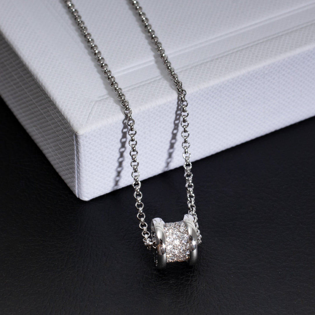 [Clover Jewelery]ZERO 1 SILVER DIAMOND NECKLACE