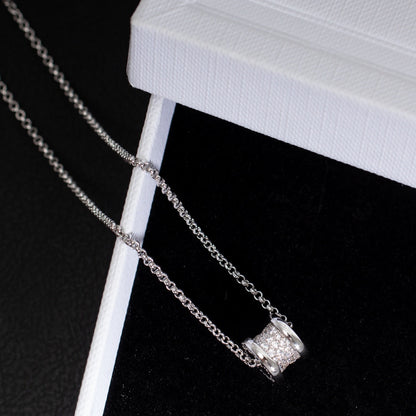 [Clover Jewelery]ZERO 1 SILVER DIAMOND NECKLACE