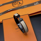 [Clover Jewelry]Hブレスレット 12MM ブラックベージュ セラミック