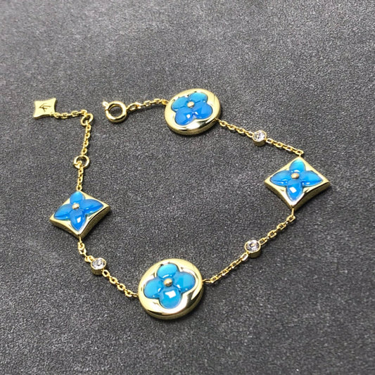 [Clover Jewelery]STAR AND SUN TURQUOISE 4 MOTIFS 3 DIAMONDS