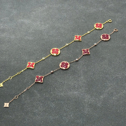 [Clover Jewelery]STAR AND SUN CARNELIAN 4 MOTIFS 3 DIAMONDS