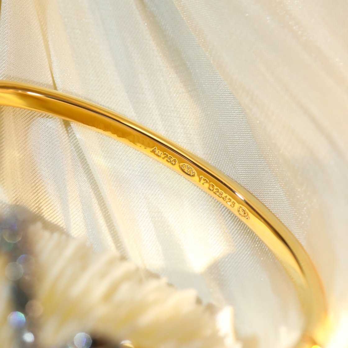 [Clover Jewelry]VOLTE UPSITE DOWN GOLD DIAMOND BRACELET