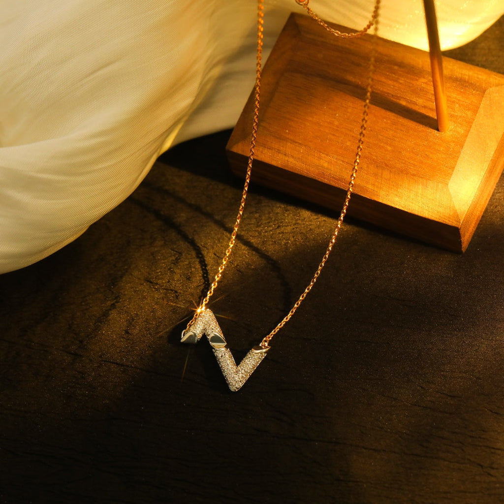 [Clover Jewelry]VOLT SILBER DIAMANT ANHÄNGERKETTE