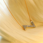 [Clover Jewelry]VOLT SILBER DIAMANT ANHÄNGERKETTE