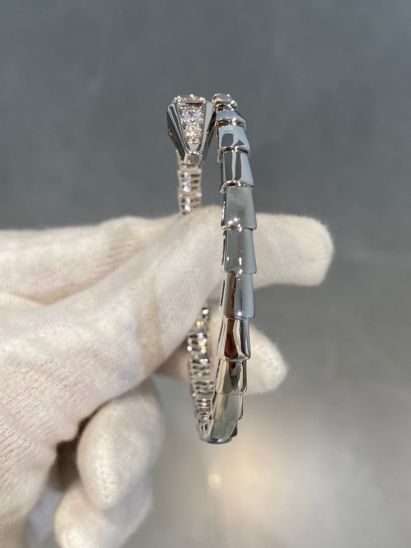 [Clover Jewelery]SERPENTI BRACELET DIAMONDS SILVER
