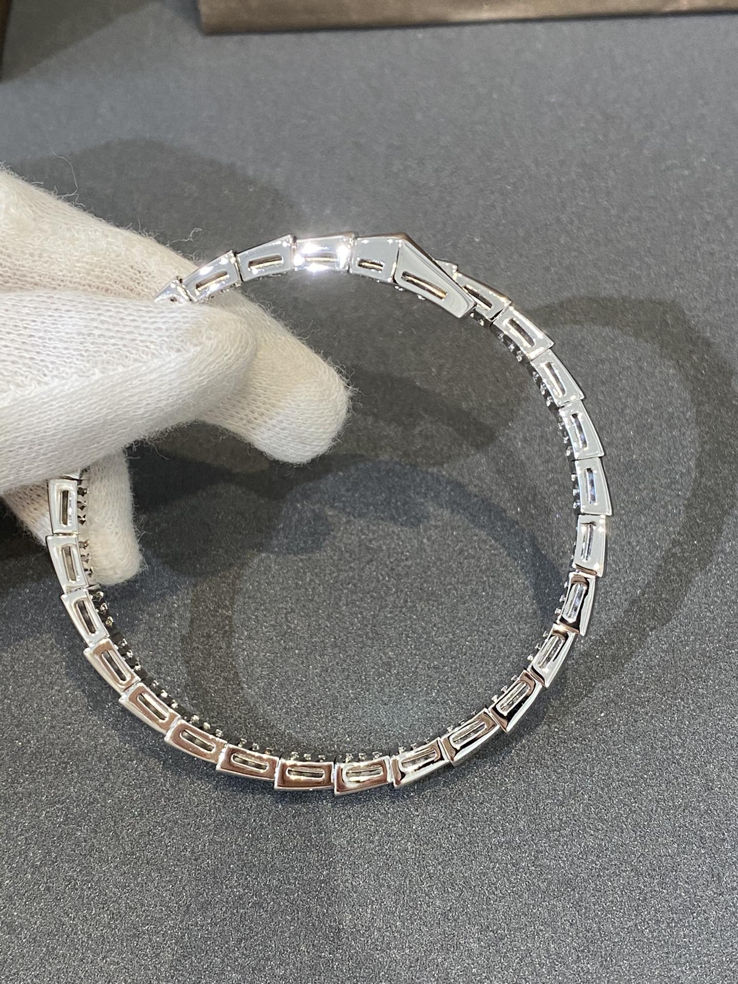 [Clover Jewelery]SERPENTI BRACELET DIAMONDS SILVER