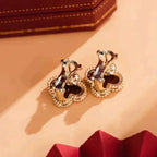 [Clover Jewelry]CLOVER MEDIUM 1 MOTIFS CARNELIAN  EARRINGS