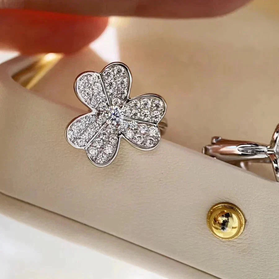 [Clover Jewelery]CLOVER COMOS DIAMOND EARRINGS SILVER