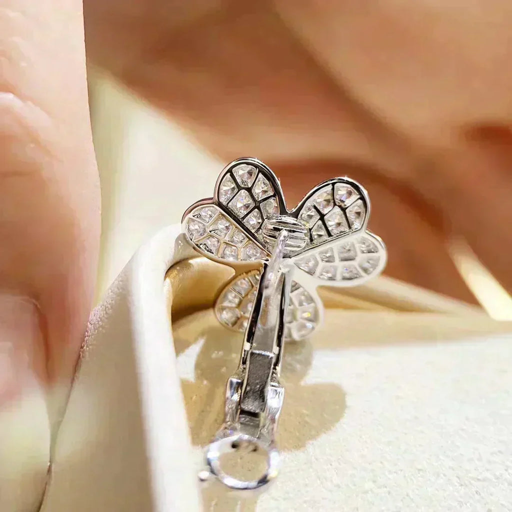 [Clover Schmuck]CLOVER COMOS DIAMANT OHRRINGE SILBER