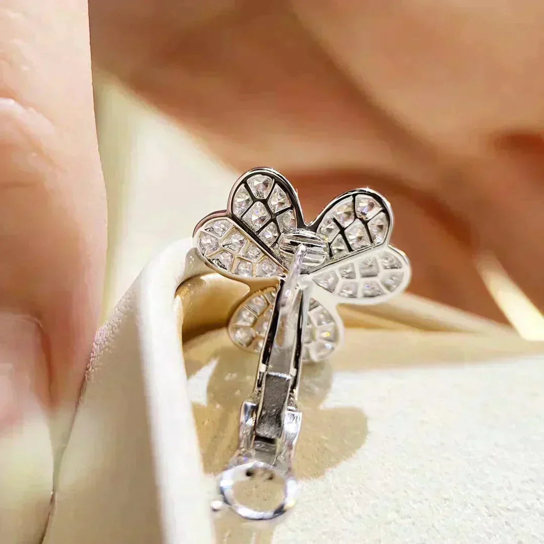 [Clover Jewelery]CLOVER COMOS DIAMOND EARRINGS SILVER