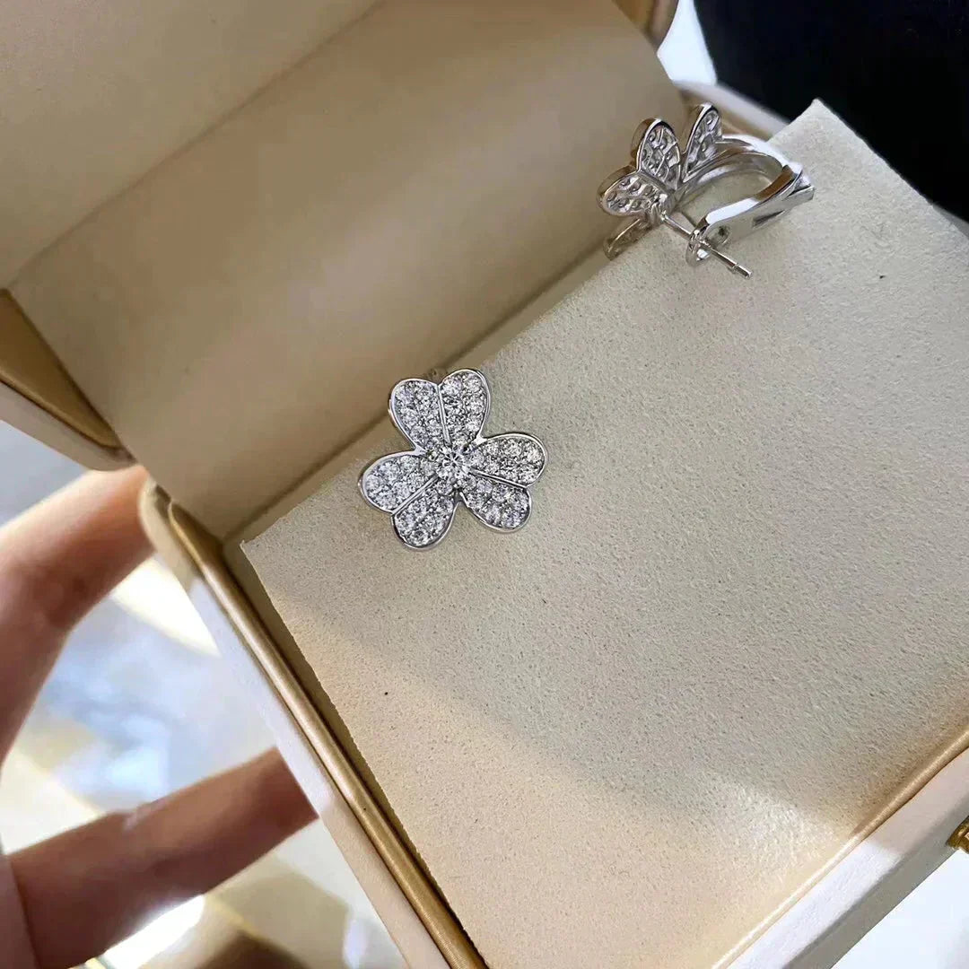 [Clover Schmuck]CLOVER COMOS DIAMANT OHRRINGE SILBER