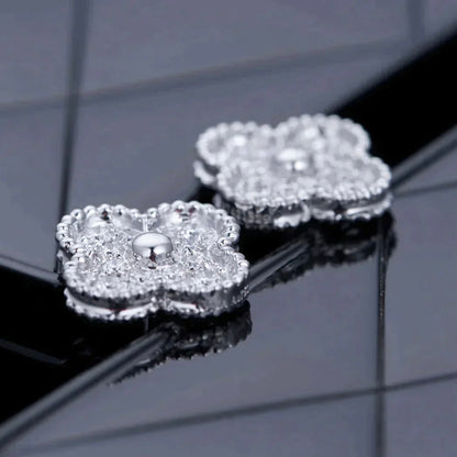 [Clover Jewelery]CLOVER 1 MOTIFS DIAMOND STUD EARRINGS SILVER