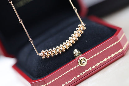 [Clover Jewelery]CLASH PINK GOLD NECKLACE